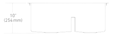 Évier Zen - 27″L x 20 1/8″P - ZN175B