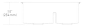 Évier Zen - 27″L x 20 1/8″P - ZN175B