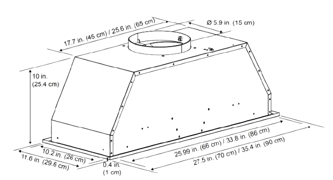 Hotte encastrée - 284503003170