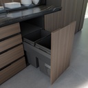 Sliding trash bin MaxBin - 18'' - POU-MX18