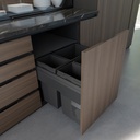 Sliding trash bin MaxBin - 24'' - POU-MX244