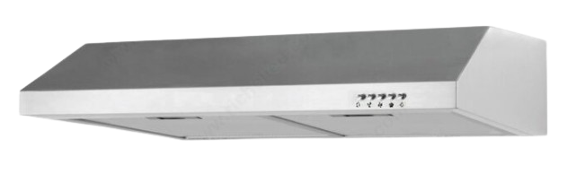 Slim under-cabinet stainless steel range hood