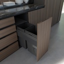 Sliding trash bin MaxBin - 12'' - POU-MX122