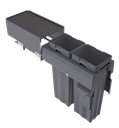 Sliding trash bin MaxBin - 12'' - POU-MX122