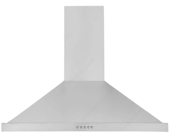 Hotte pyramidale en acier inoxydable