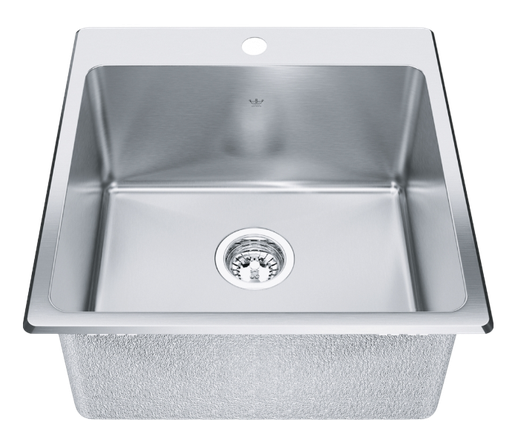 [QSLF2020-10-1] Steel Queen sink - 20 9⁄16"L x 20 1⁄8"W - QSLA2020
