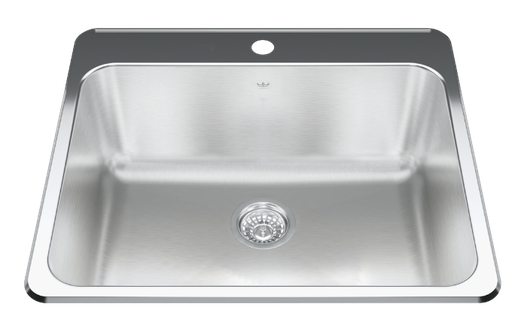 [QSLA2225-10-1] Évier Steel Queen - 25 1⁄4"L x 22"P - QSLA2225