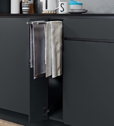 Sliding towel rack