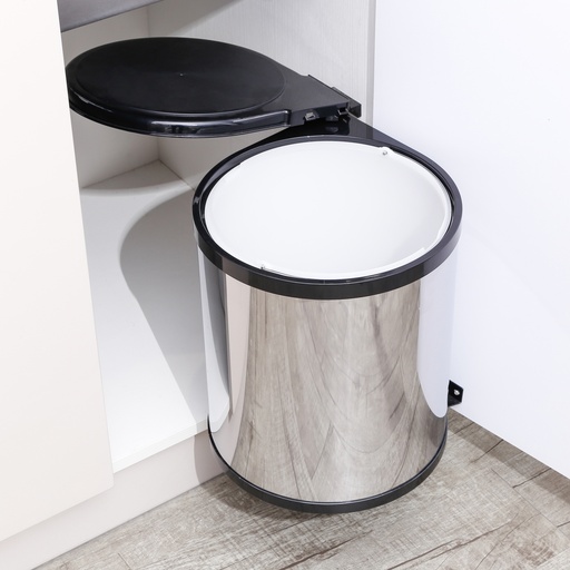 [3715140] Rotating round trash bin